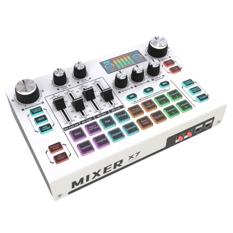 X7 48V Mixer audio trasmissione live Microfono professionale Scheda audio live, X7 X7 48V Mixer audio trasmissione live Microfono professionale Scheda audio live, X7